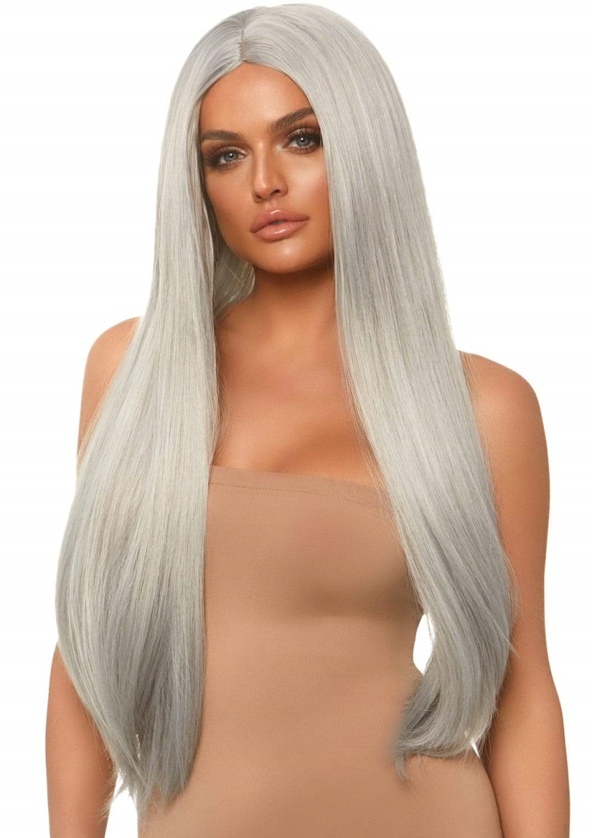 A2864 02522 Long Straight Wig, Grey - One Size