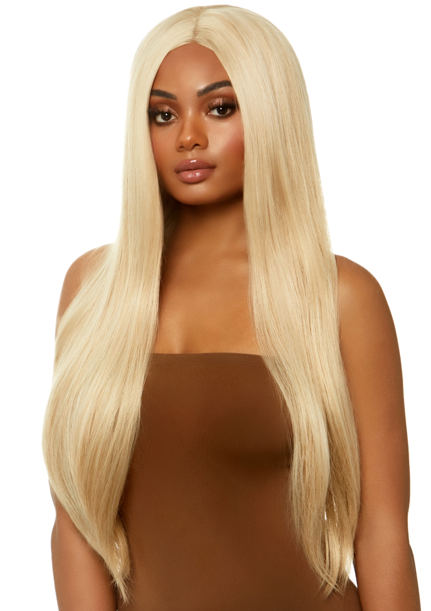 A2864 30922 Super Long Straight Wig , Blond - One Size