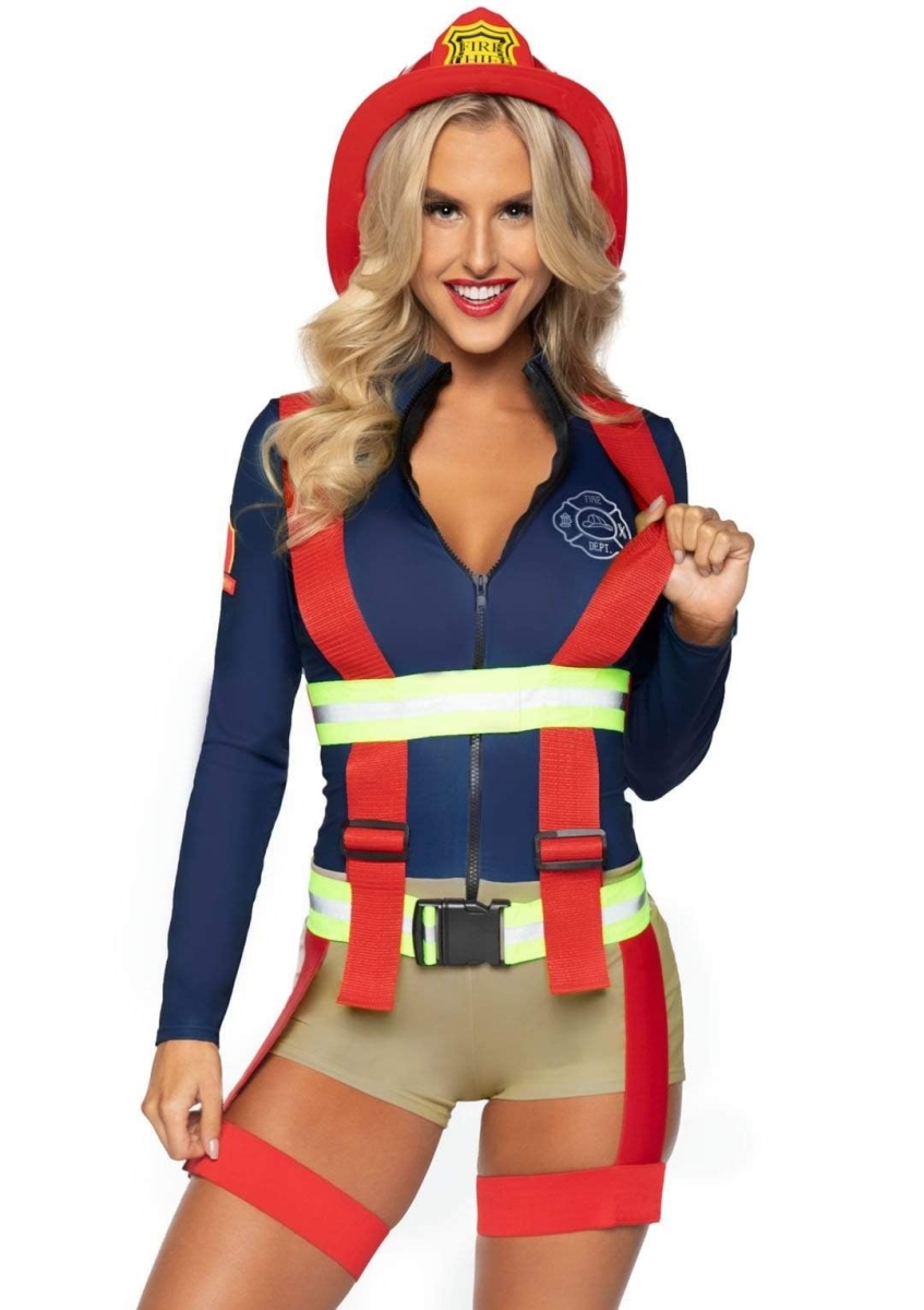 86921 10101 Hot Zone Honey Firefighter Costume, Multi Color - Small