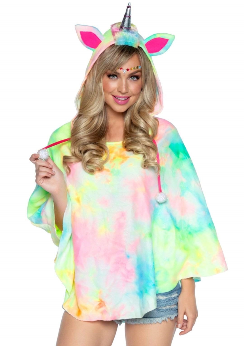 86947 10122 Cuddly Unicorn Costume with Hood, Multi Color - One Size
