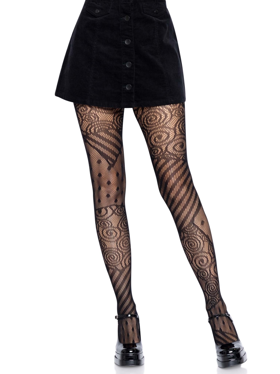 9234 00122 Womens Doll Net Tights, Black - One Size Fits Most