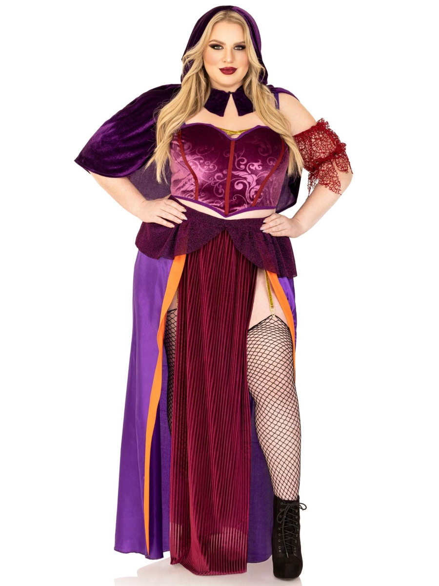 87176X 10108 Womens Black Magic Babe Costume, Multi Color - 1X-2X - 3 Piece