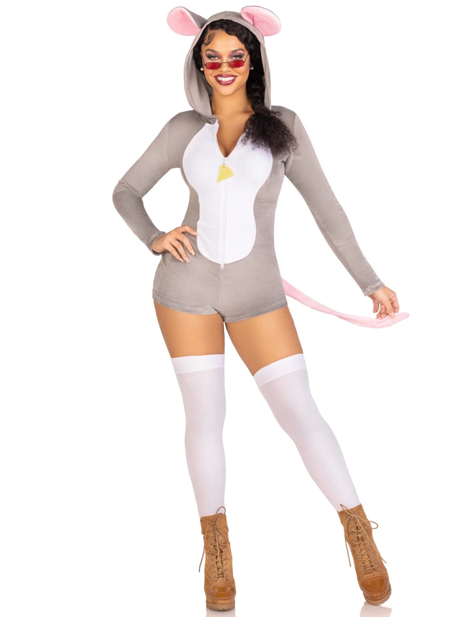 87183 02501 Womens Comfy Mouse Costume, Grey - Small