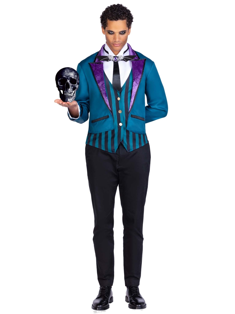 87195 10102 Womens Victorian Butler Costume, Multi Color - Medium - 4 Piece