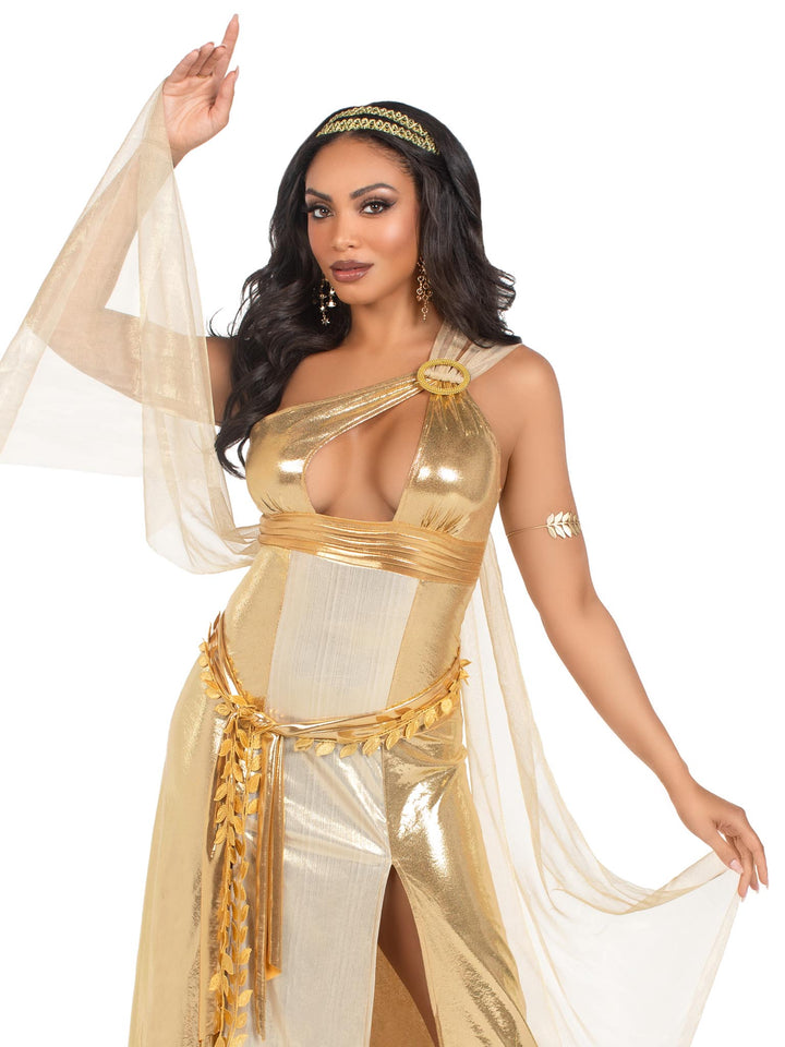 87244 02603 Golden Goddess Costume, Gold - Large