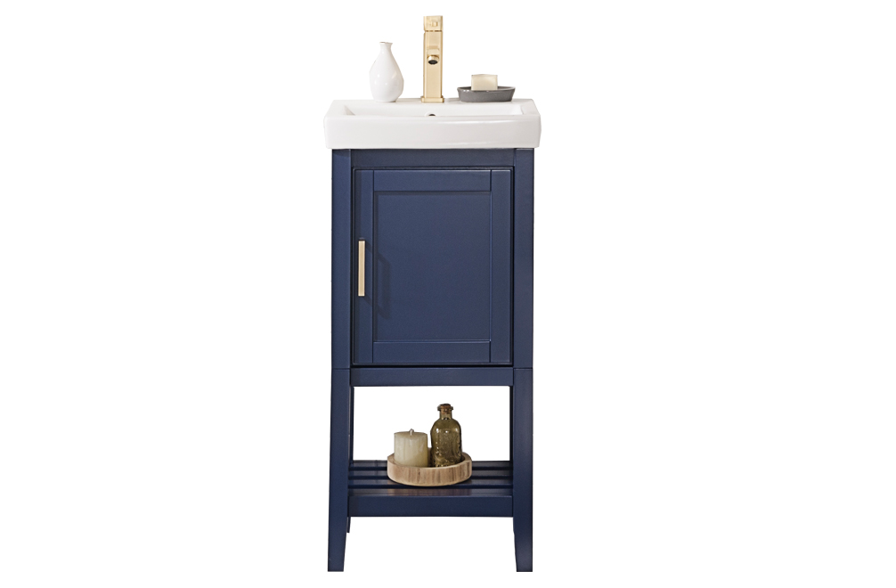 WLF9018-B 18 in. Blue Sink Vanity