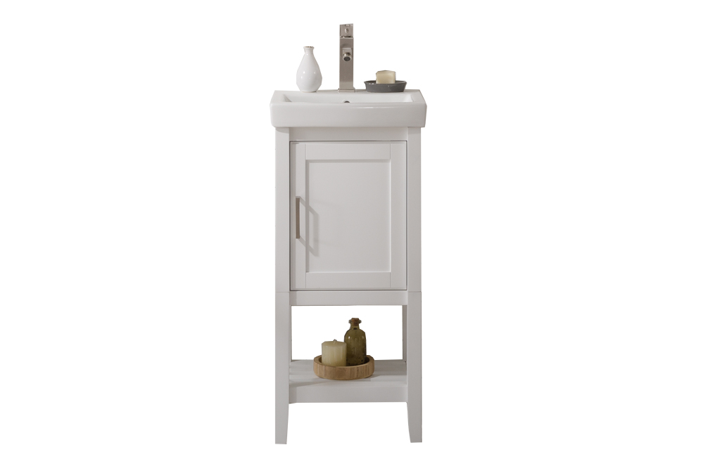 18 in. White Sink Vanity