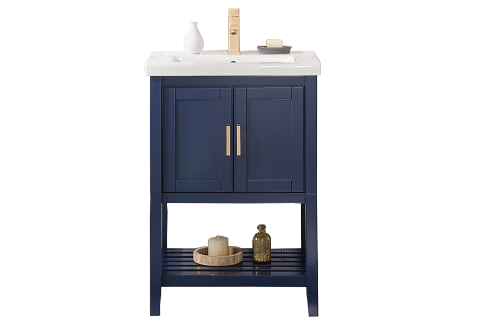 24 in. Kd Blue Sink Vanity