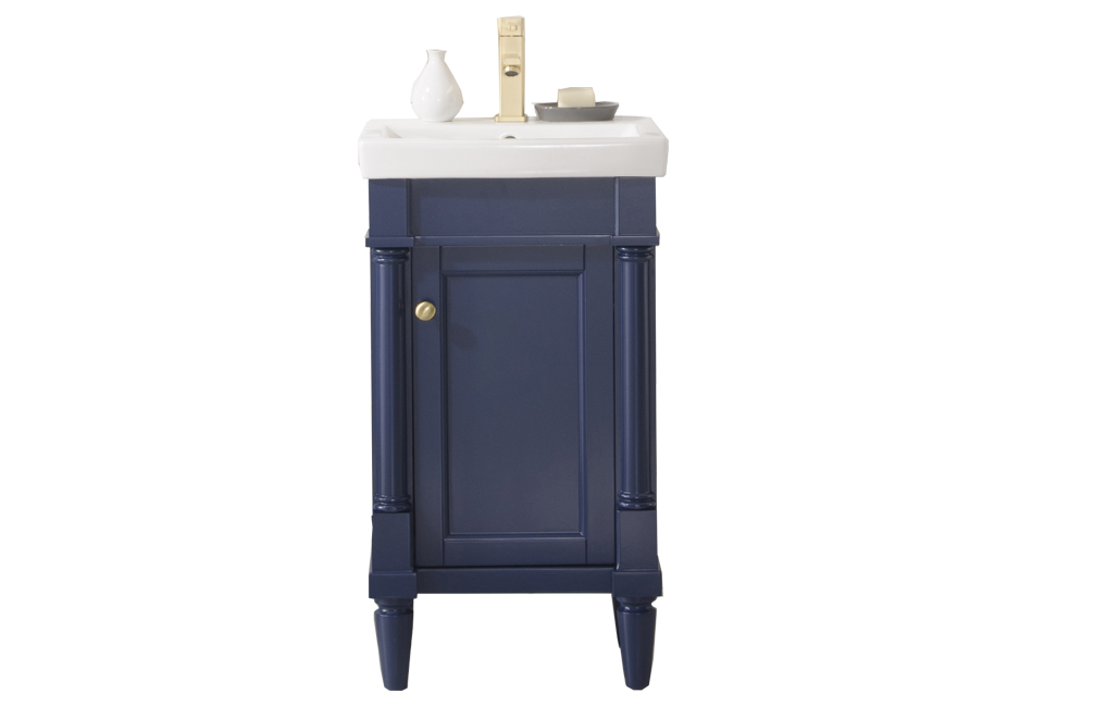 18 in. Blue Sink Vanity