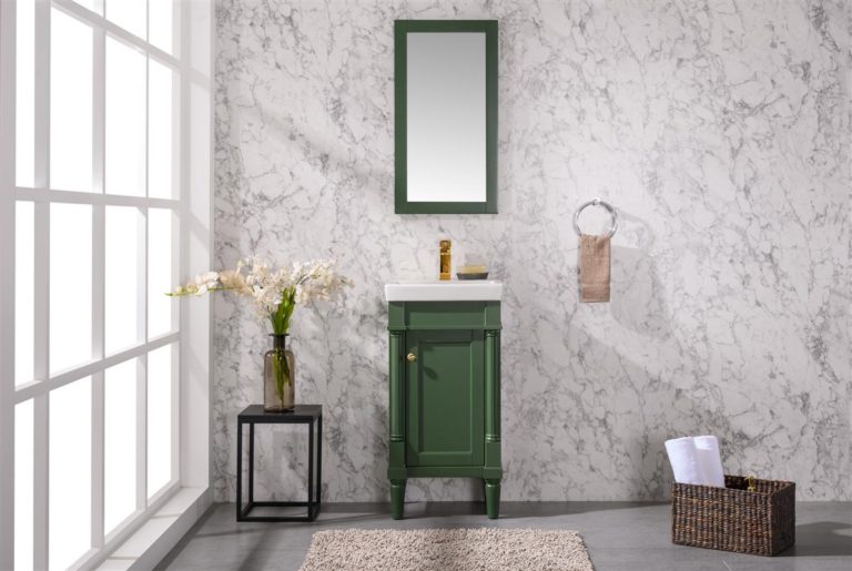 18 in. Sink Vanity, Vouge Green