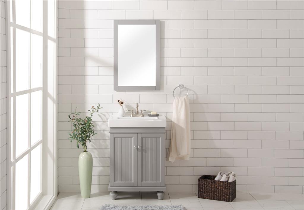 24 in. Sink Vanity, Gray