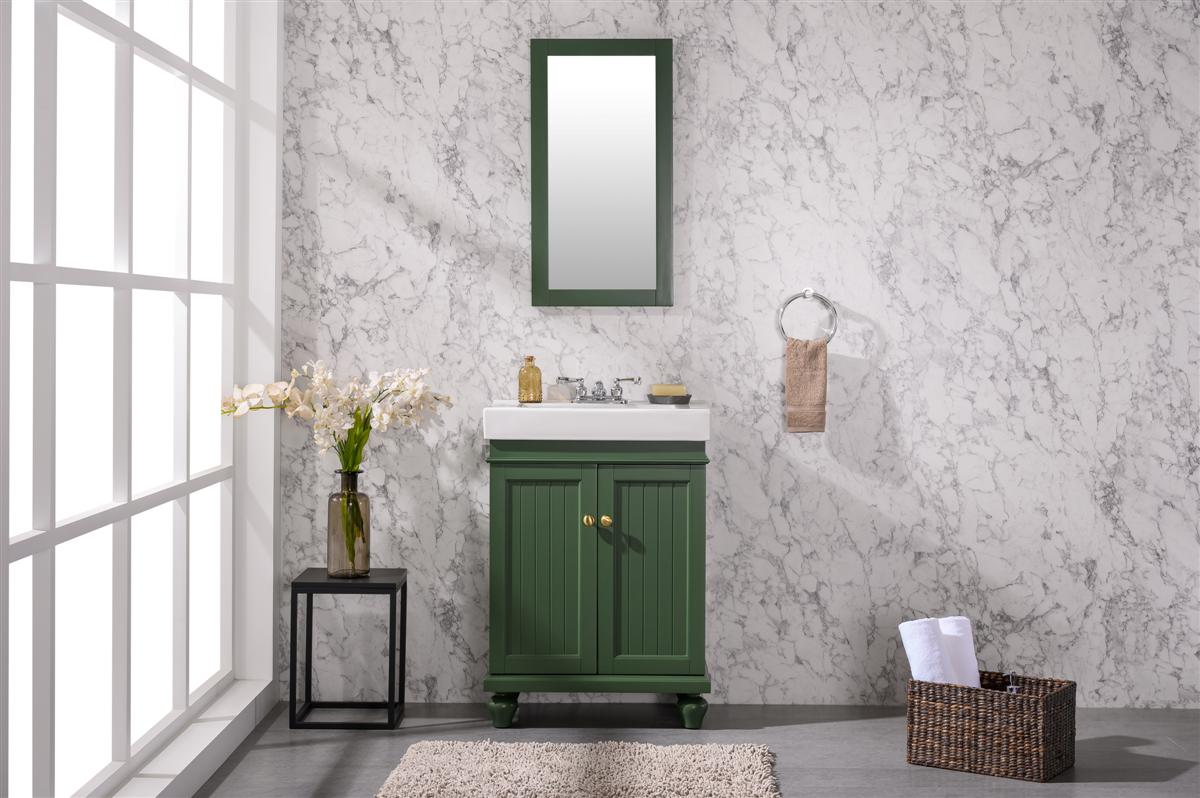24 in. Sink Vanity, Vouge Green
