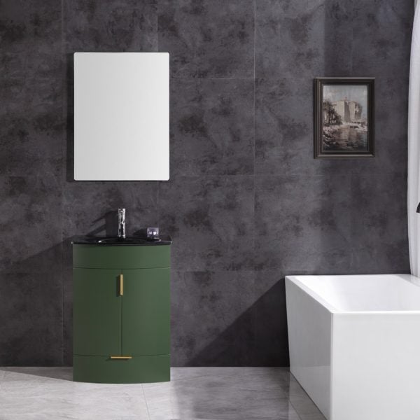 36 in. Bathroom Vanity, PVC - Vouge Green