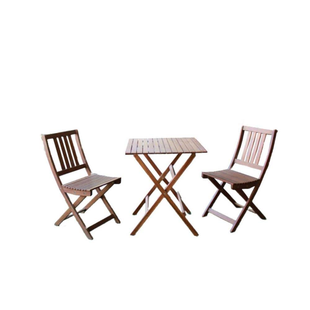 LF-OD-SET Two Chairs & Table Outdoor Set, Brown