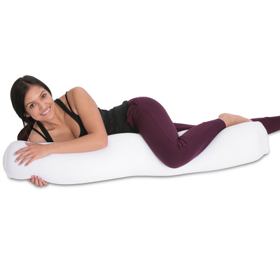 Microbead Body Pillow - Mooshi Squishy Soft Cover, White