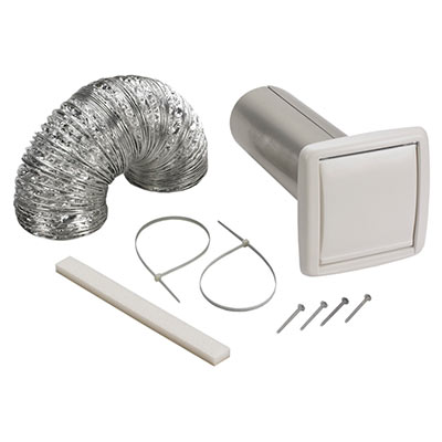 Wall Vent Kit,Flexible Duct,5 ft. L