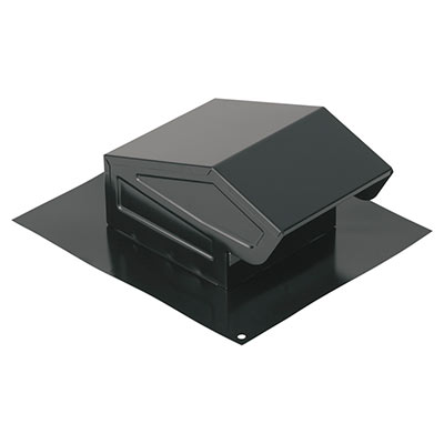 Picture of Broan-Nutone 636 Steel Roof Cap for 3 or 4 in. Round Duct&#44; Black