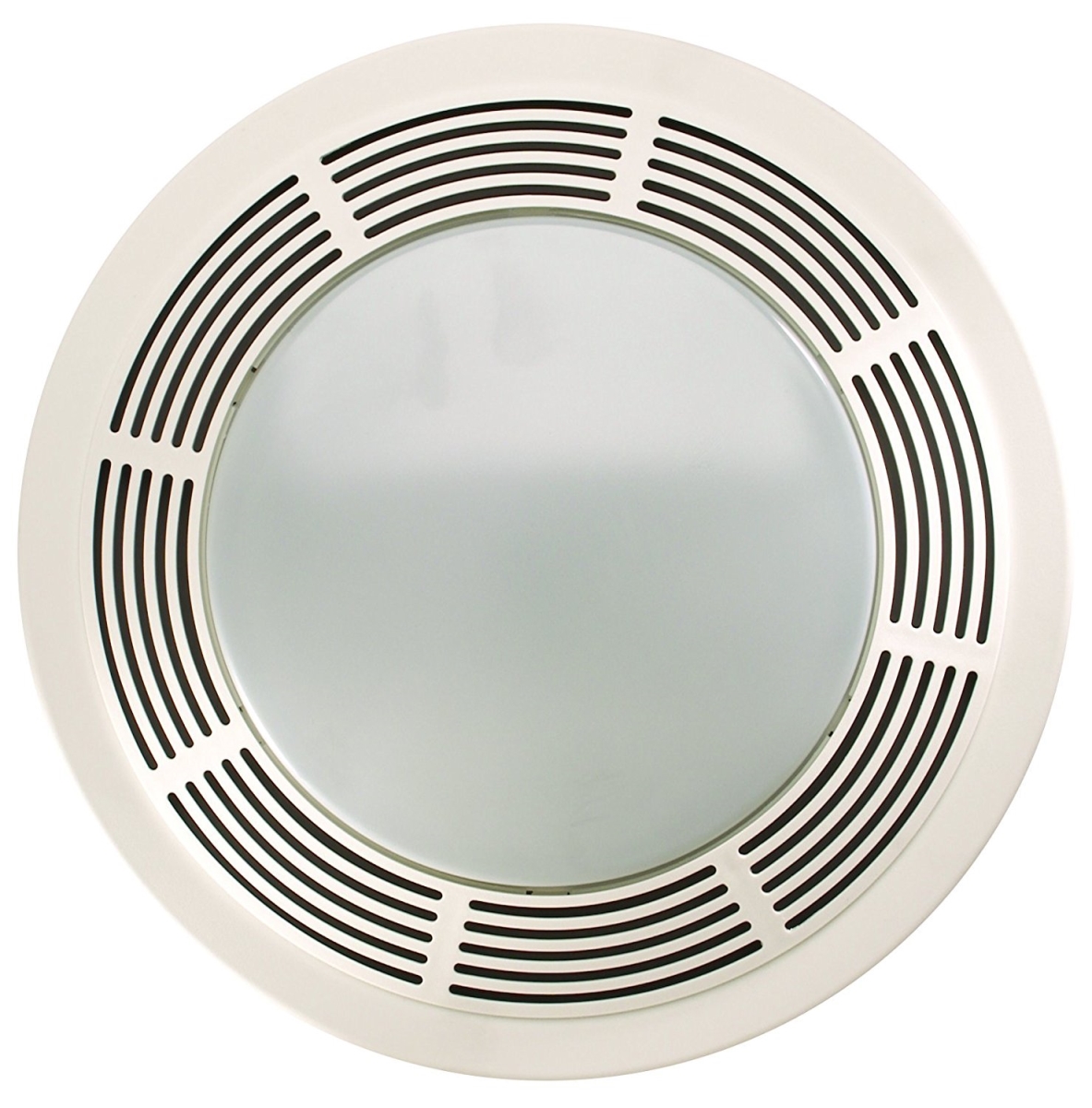 Picture of Broan-Nutone 8664RP 100 CFM 3.5 Sones Fan & Light&#44; Round White Grille with Glass Lens - White Polymeric