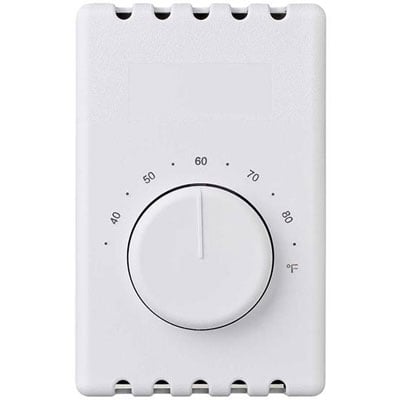 87W Line Voltage Wall Thermostat - White