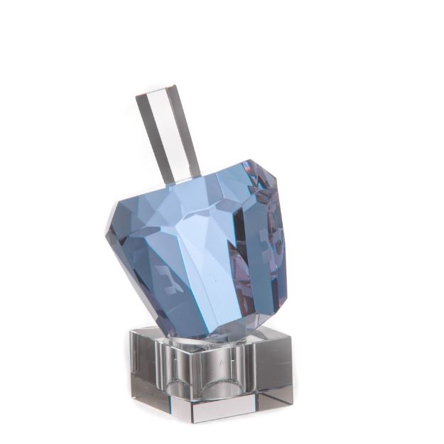 Picture of Legacy Fine Gifts & Judaica 518-B 3.5 in. Diamond Solitaire Dreidel Crystal&#44; Clear