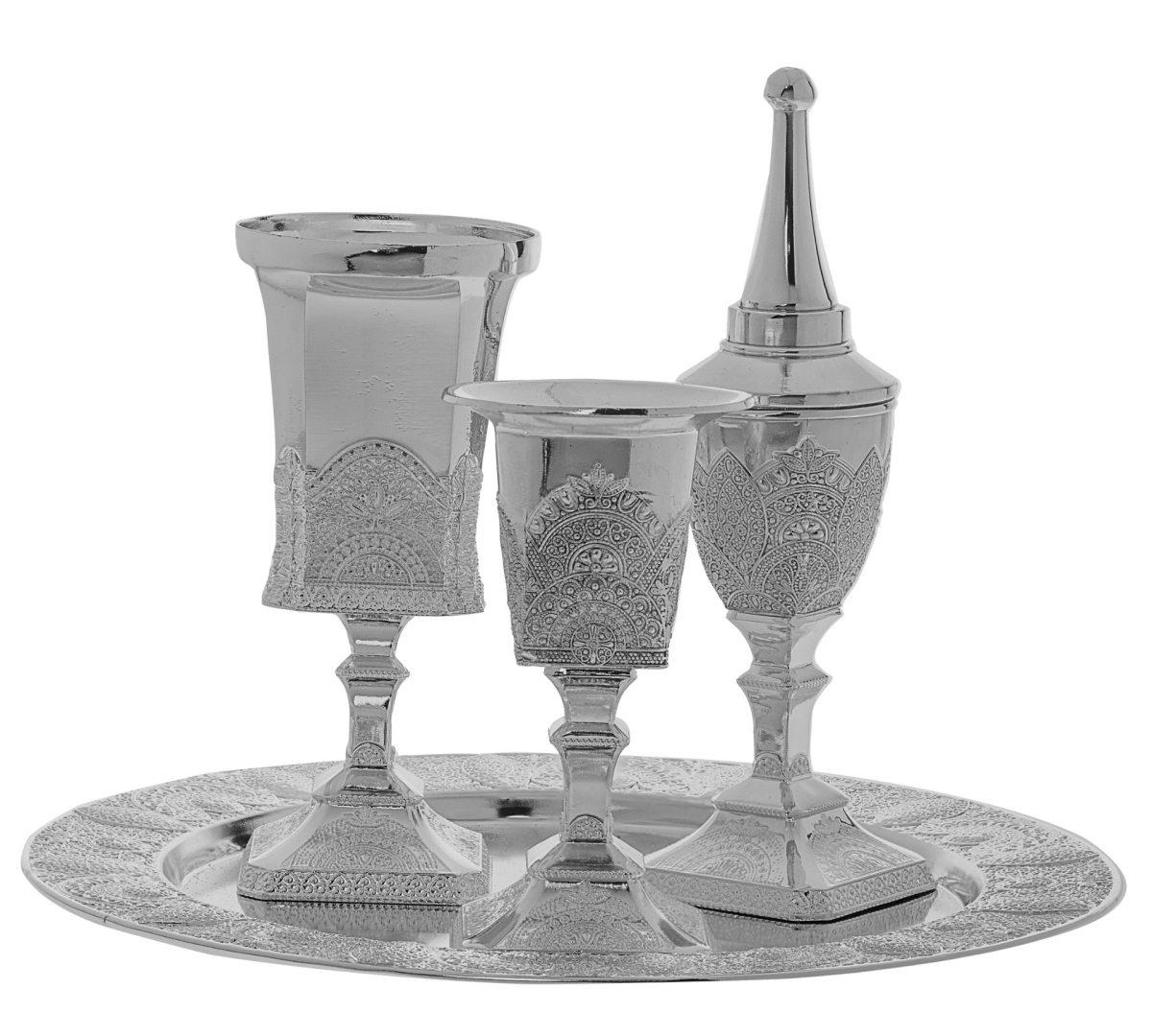 4211 Havdallah Set Silver Plated Lacquer