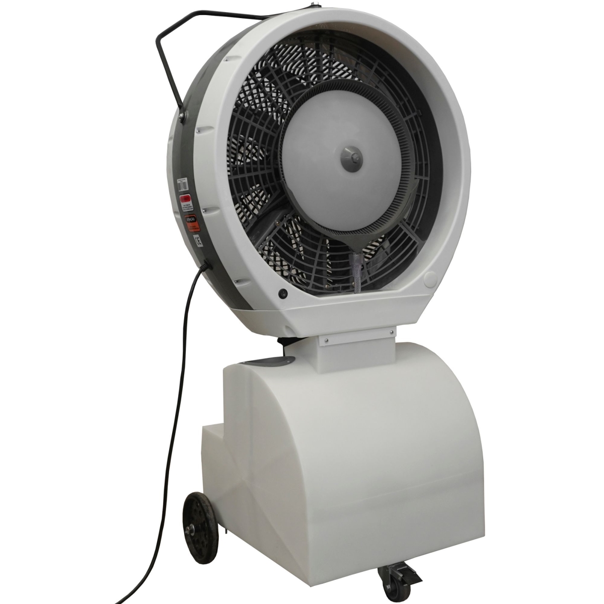Picture of EcoJet 030402 18 gal Cyclone Reservoir Misting Fan with UV Sanitizing Light&#44; White - Cools up 800 sq ft.