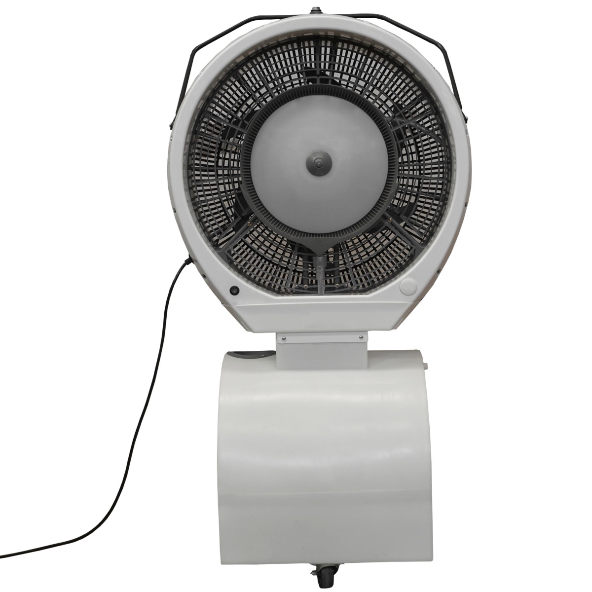 Picture of EcoJet 040402 18 gal Hurricane Reservoir Misting Fan with UV Sanitizing Light&#44; White - Cools up to 1500 sq ft.