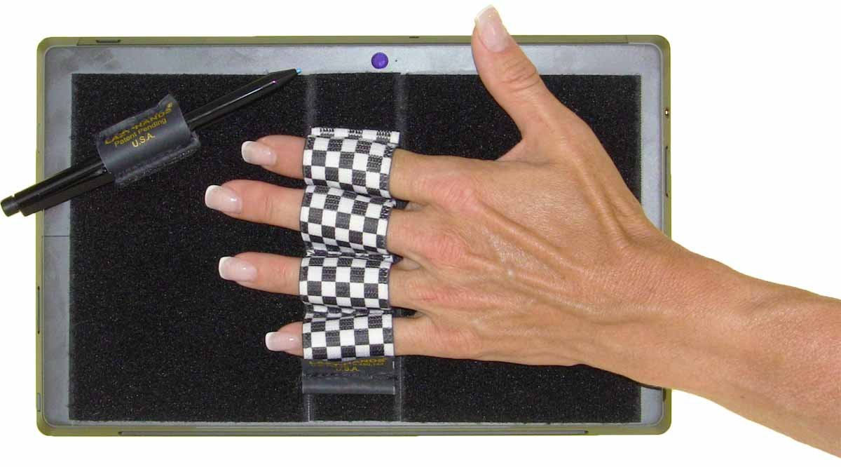 Heavy-Duty 4-Loop Grip for MS Surface with Stylus Grip-Fits Most - Black & White