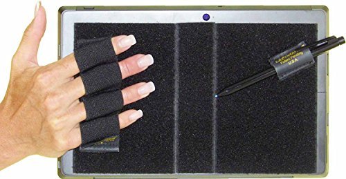 201584 4 Loop Grip for Microsoft Surface with Stylus Grip, Black - Extra Large