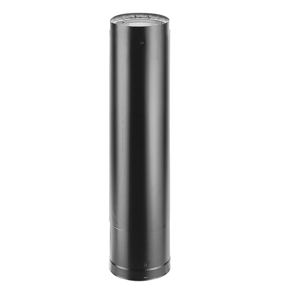 Picture of DuraVent 8DBK-24 8 in. Dia. Inner Single Wall DuraBlack Stove Pipe - 24 in. Pipe