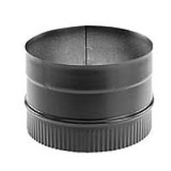 8 in. Dia. Inner DuraBlack Stove Pipe Single Wall Stovetop Adapter