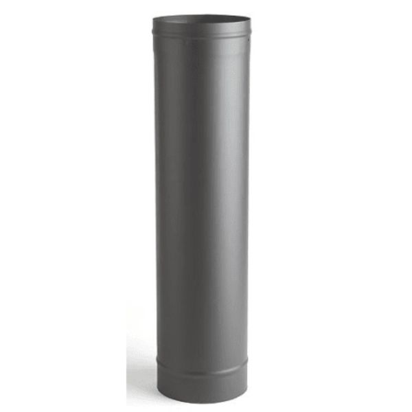 Picture of Heat-Fab 2607B 6 x 36 in. Single Wall Black Stovepipe - 22 Gauge