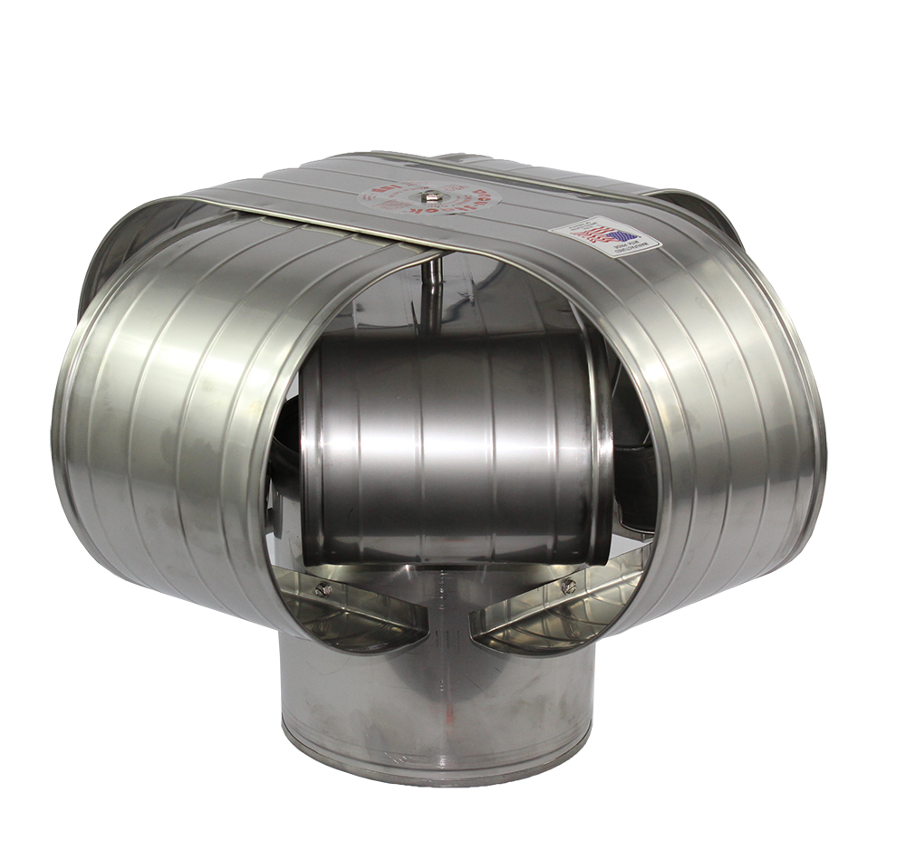 Vacu-Stack Chimney Cap - Stainless Steel - 7 in. - Wind-Resistant Design