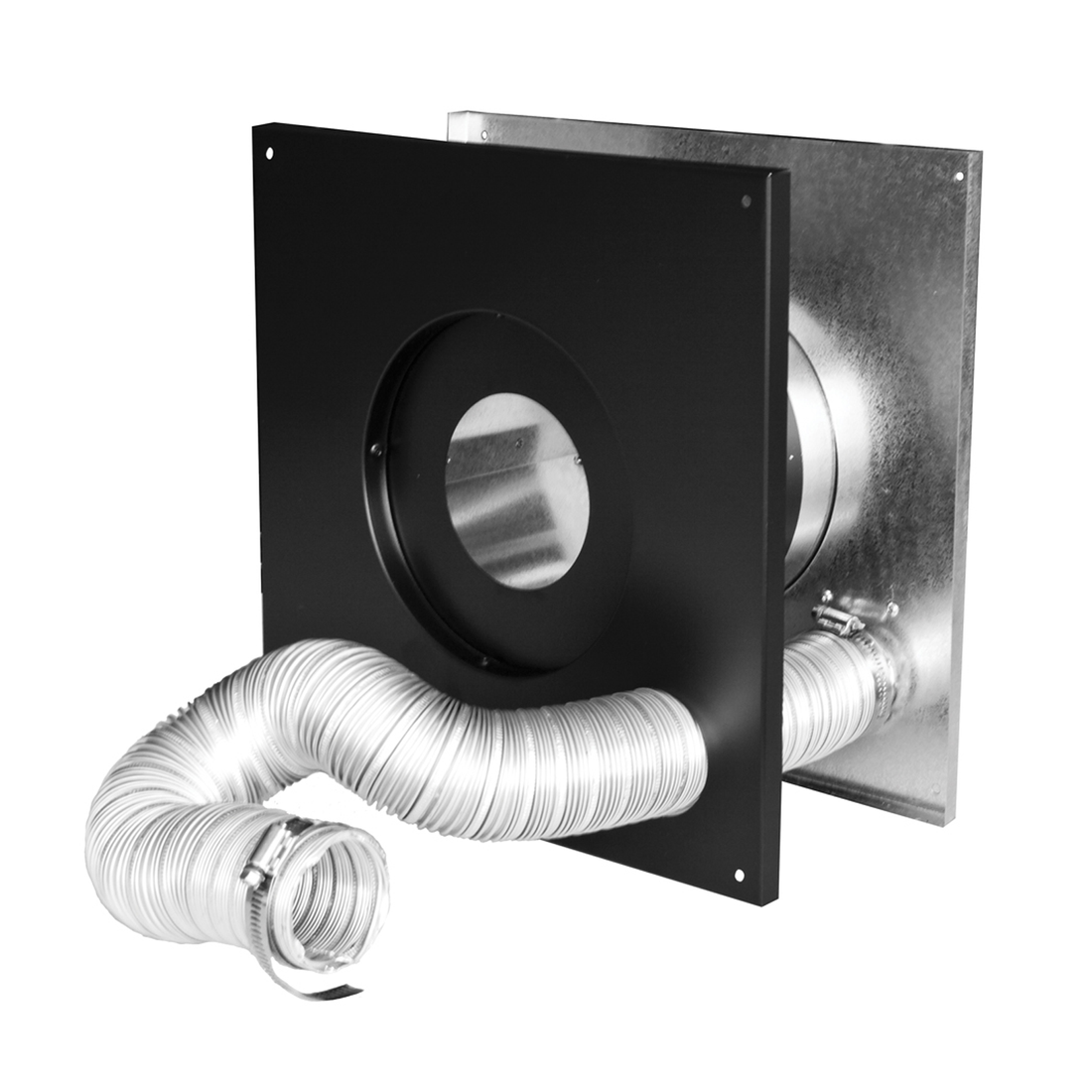 4 in. Dia. Wall Thimble Air Intake Kit with 3 in. Flex
