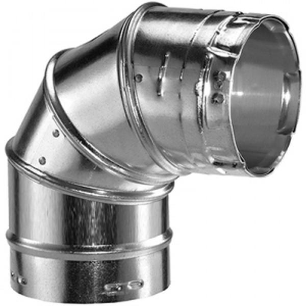 5 in. Dia. 90 deg Inner Type B Round Gas Vent Pipe Double Wall Elbow