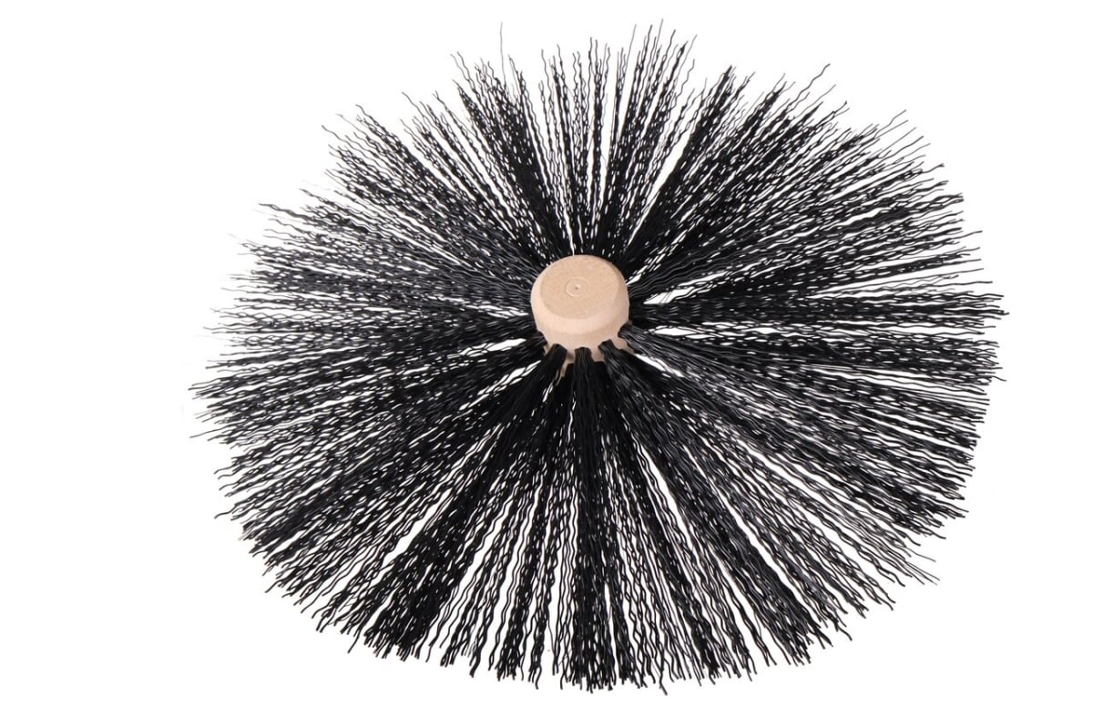 F12B ButtonLok Wood Core Poly Brushes, Black - 12 in.