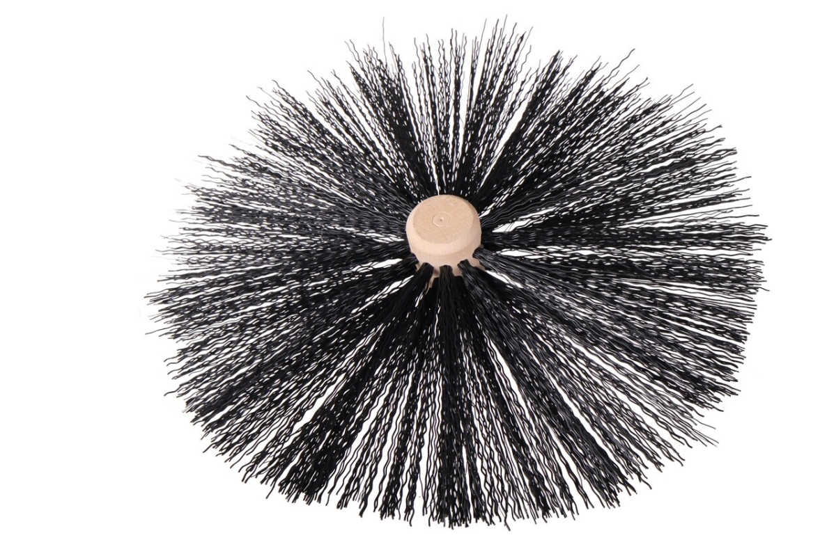 F16B ButtonLok Wood Core Poly Brushes, Black - 16 in.
