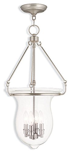 3 Light Medium Base Brushed Nickel Vanity Wall Light