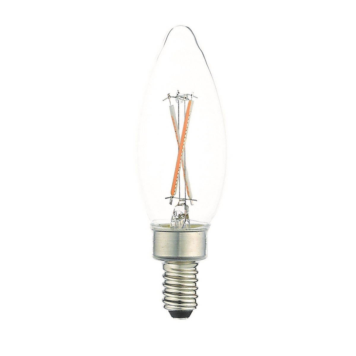Livex 920212X10 BH19U46 LED B10 Bulbs - E12 Base - 2W, 3000K Warm White, Non-Dimmable - CRI 80 - Clear - 10 Piece