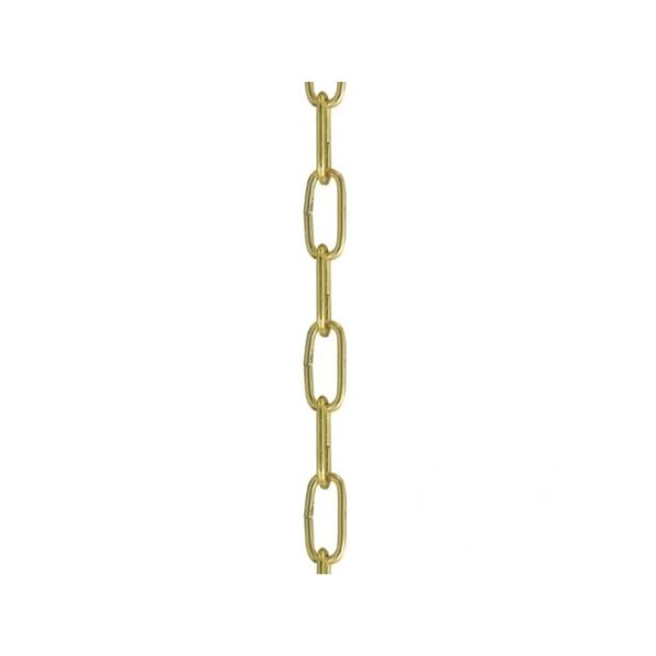 Livex 56139-02 9 ft. Length AK5 Heavy Duty Chain - Polished Brass