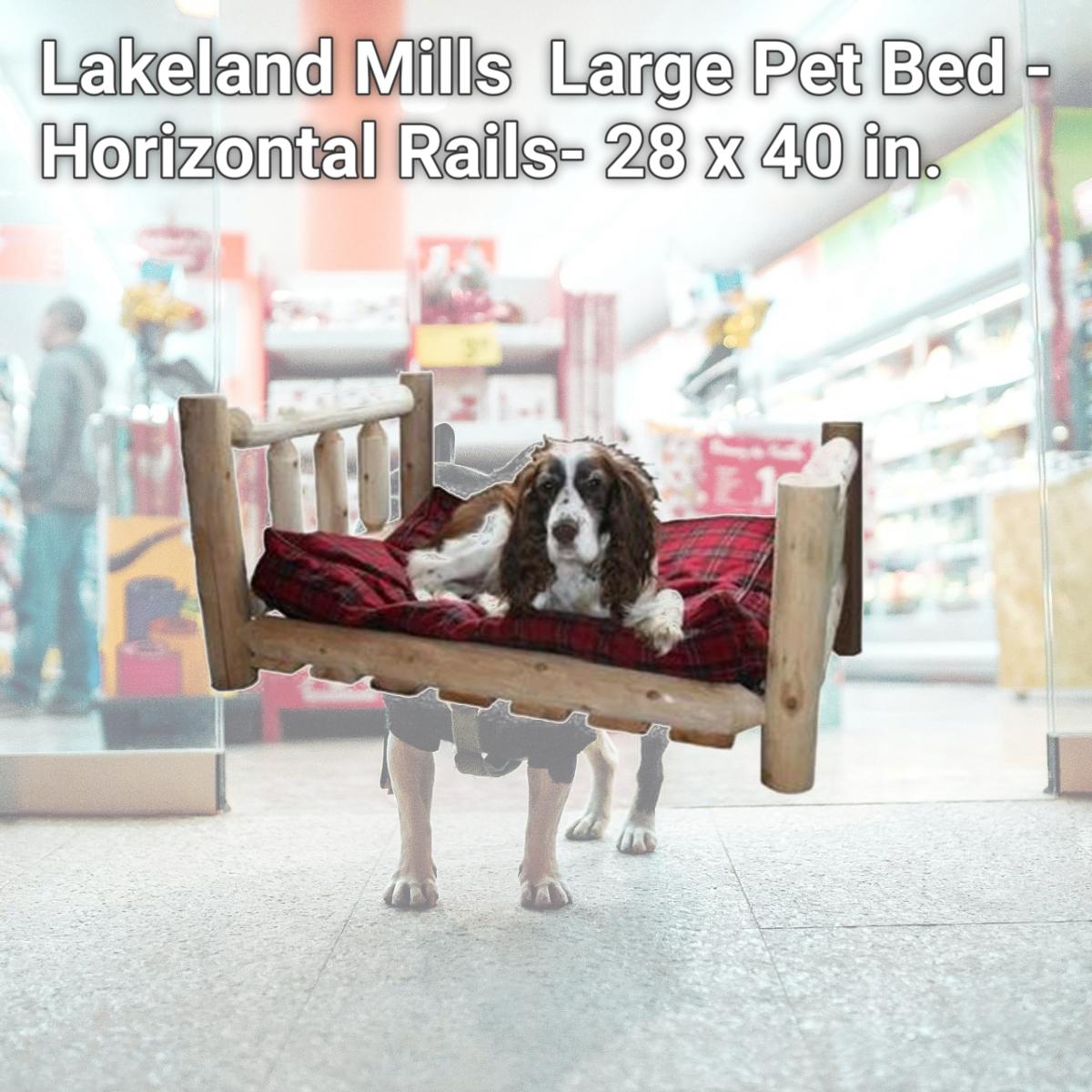 Picture of Lakeland Mills PH2840 Large Pet Bed - Horizontal Rails- 28 x 40 in.