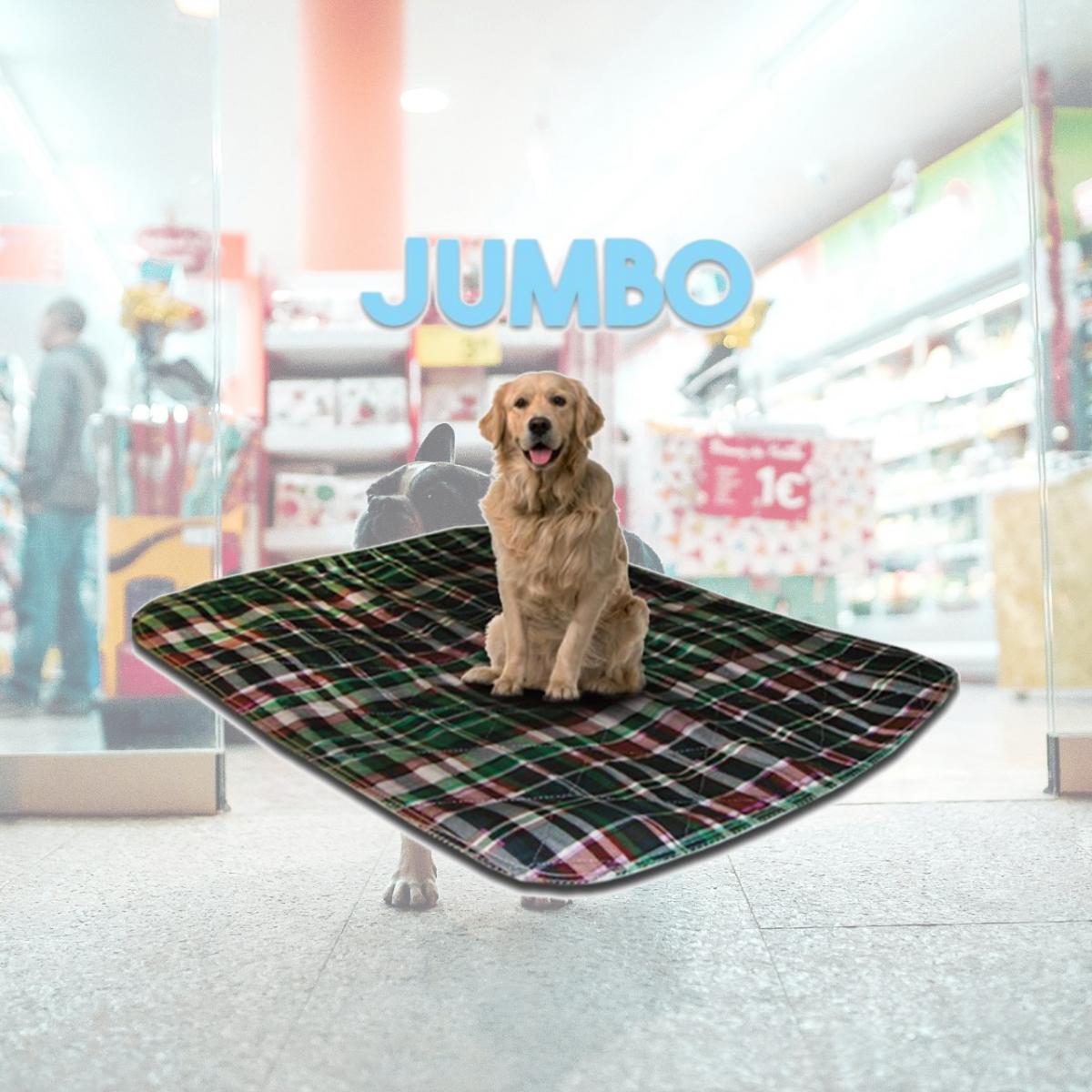 Picture of Lennypads 4848LPG 48 x 48 in. Jumbo Washable Pet Pad - Green Plaid