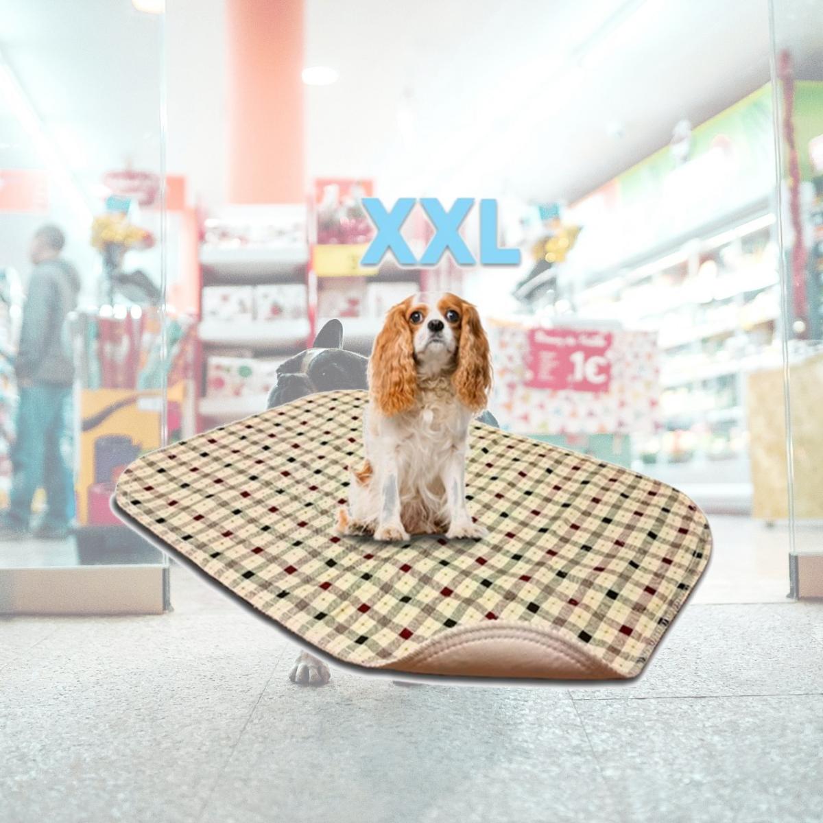Picture of Lennypads 3636LPT 36 x 36 in. 2XL Washable Pet Pad - Tan Plaid