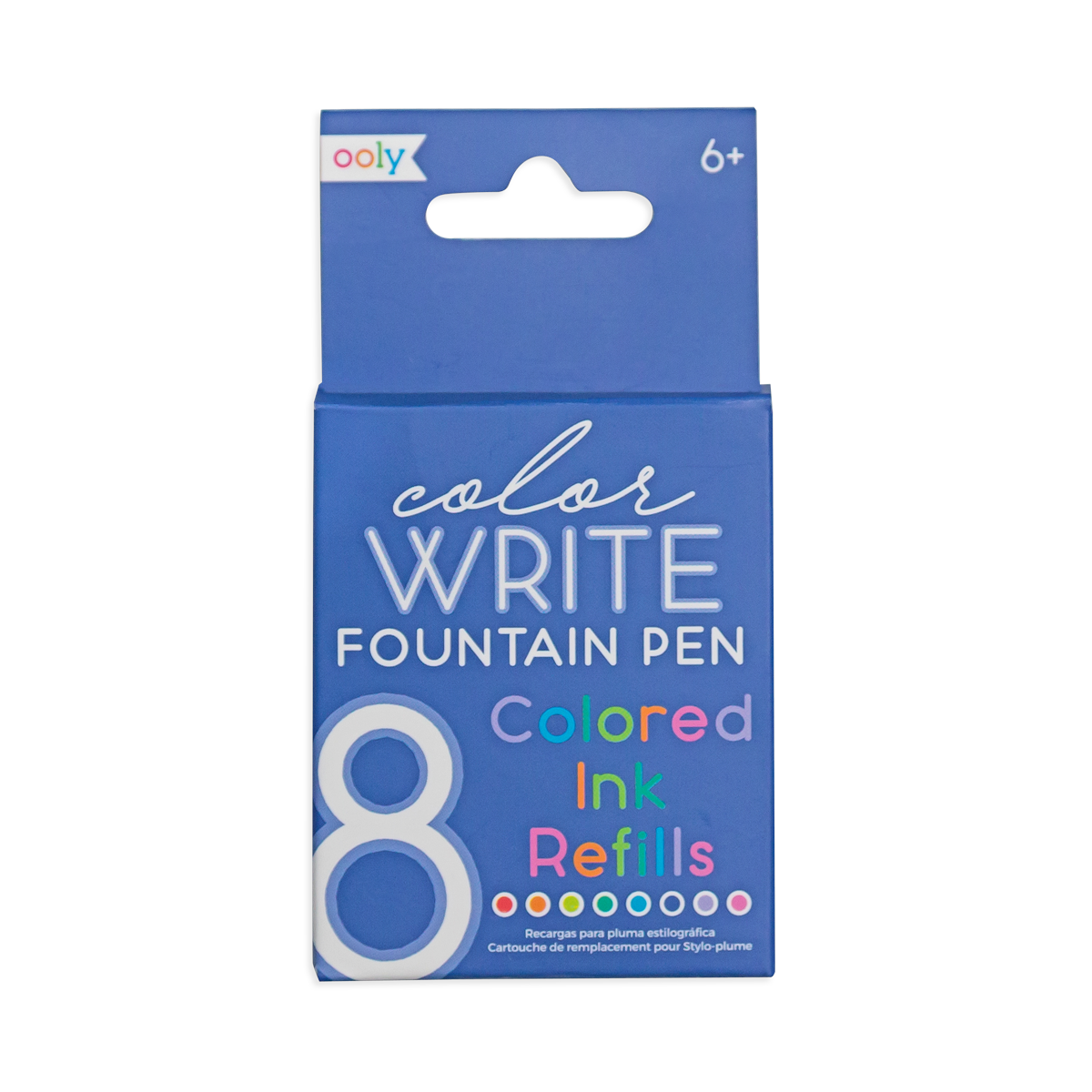 Picture of Ooly 132-106 Color Write Fountain Pen Colored Ink Refills - Set of 8