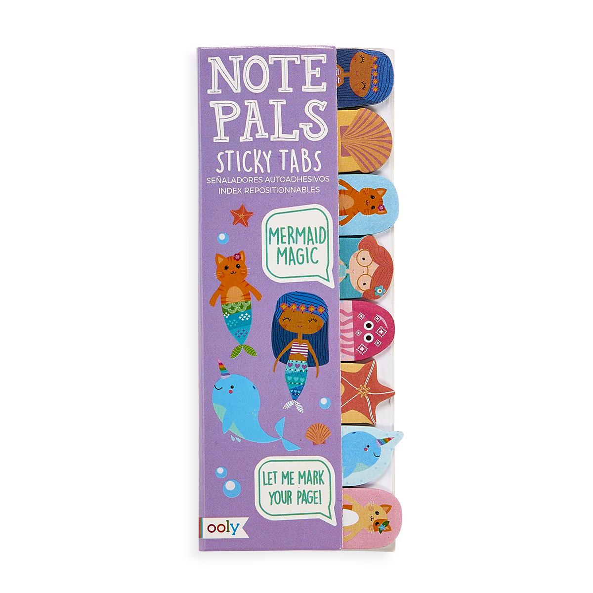 Picture of Ooly 121-037 Note Pals Sticky Tabs - Mermaid Magic