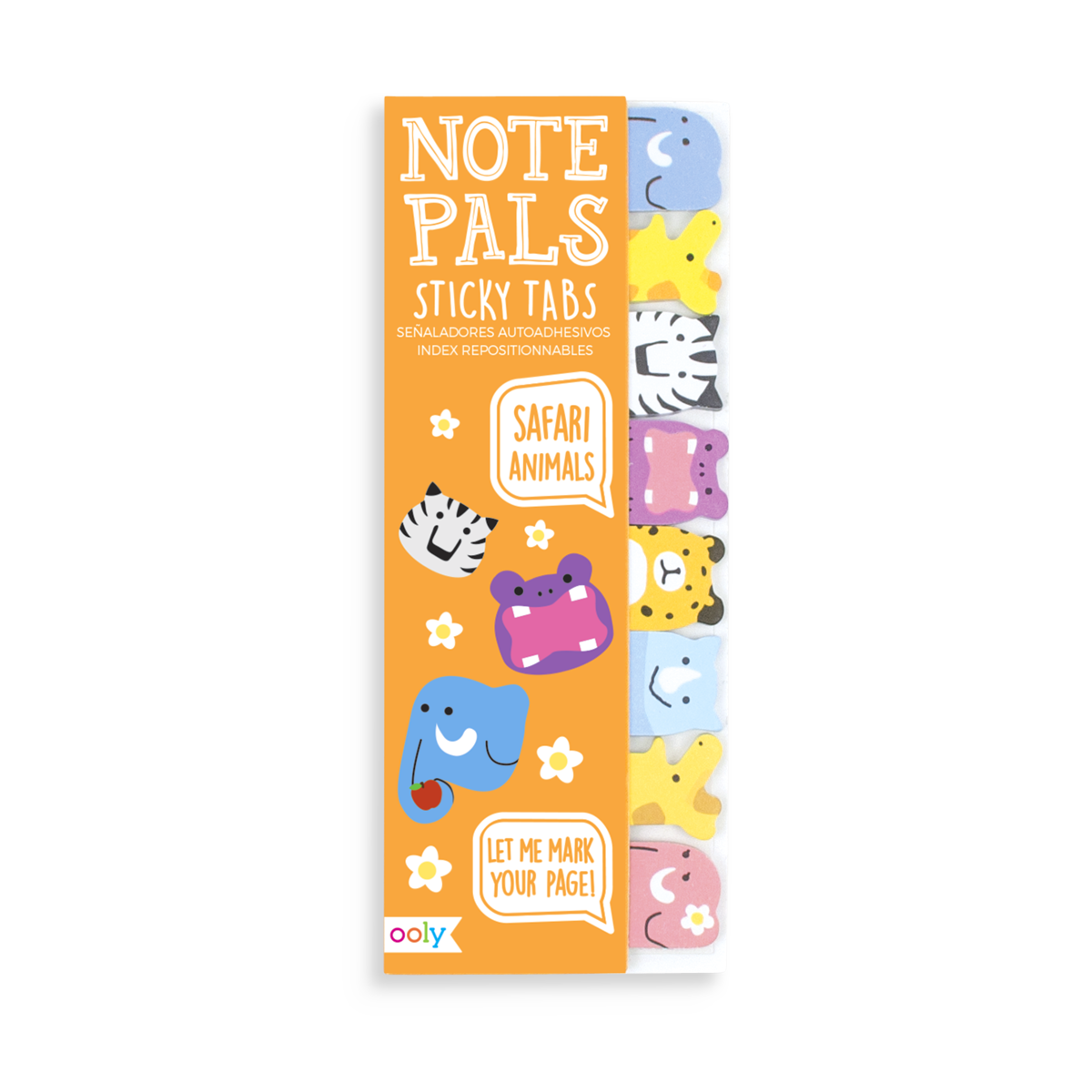Picture of Ooly 121-002 Note Pals Sticky Tabs - Safari Animals