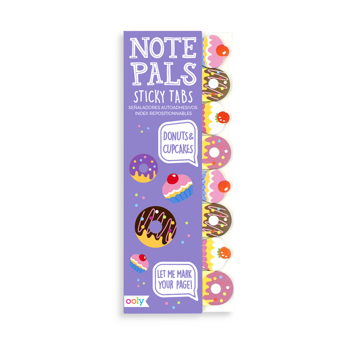 Picture of Ooly 121-014 Note Pals Sticky Tabs - Donuts & Cupcakes - Set of 120