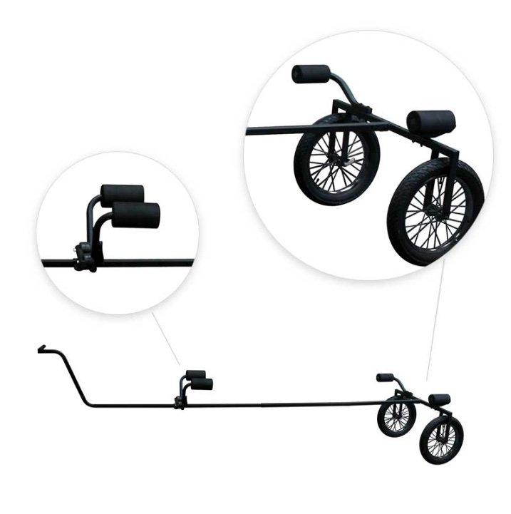 Camping Fishing Canoe & Kayak Trailer, Black