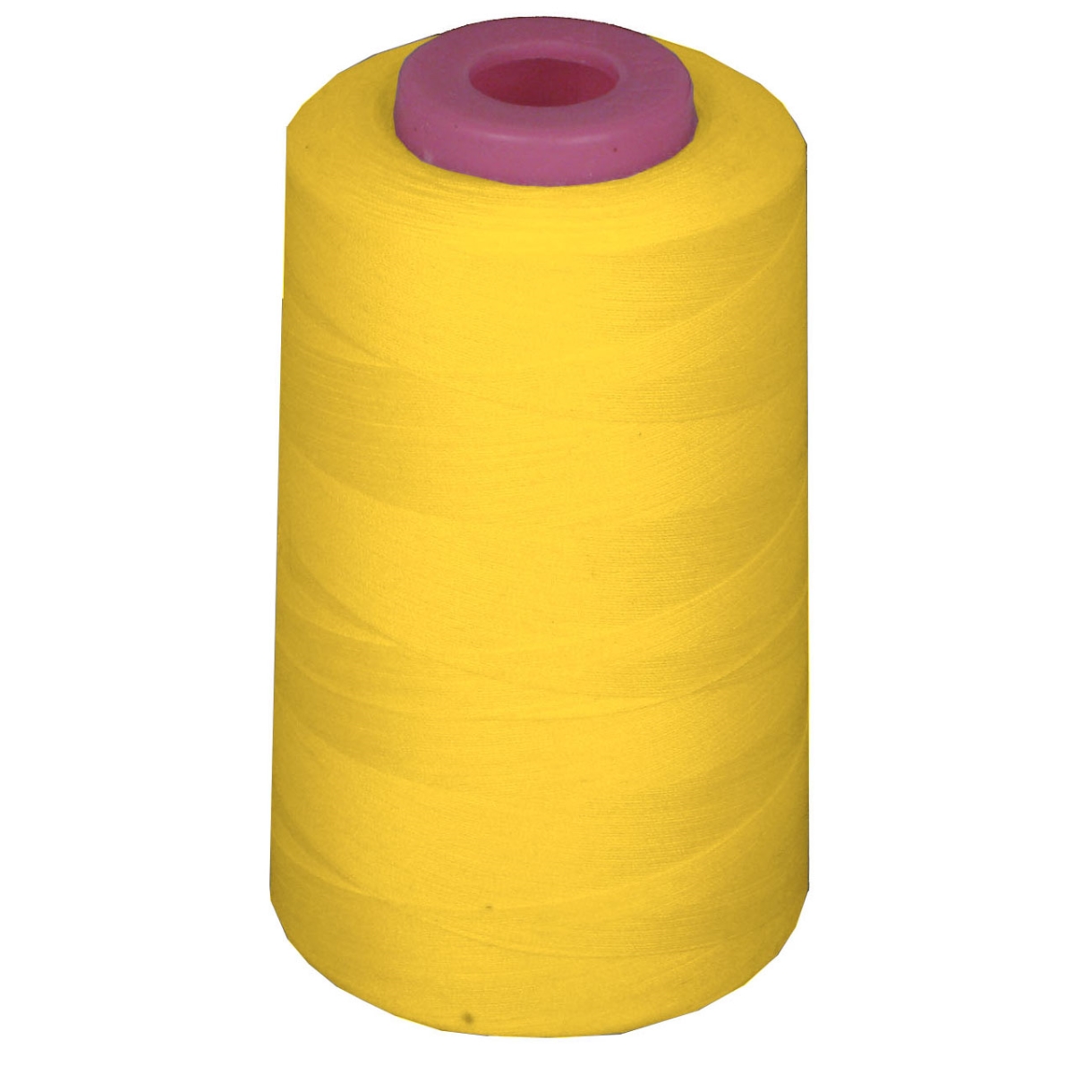 Picture of LA Linen ThreadYellowA047 6000 Yards 100 Percent Polyester Cone Serger Thread, Yellow - A047
