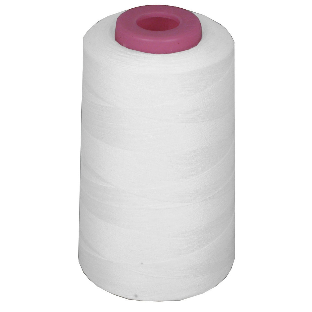 Picture of LA Linen ThreadWhite 6000 Yards 100 Percent Polyester Cone Serger Thread&#44; White
